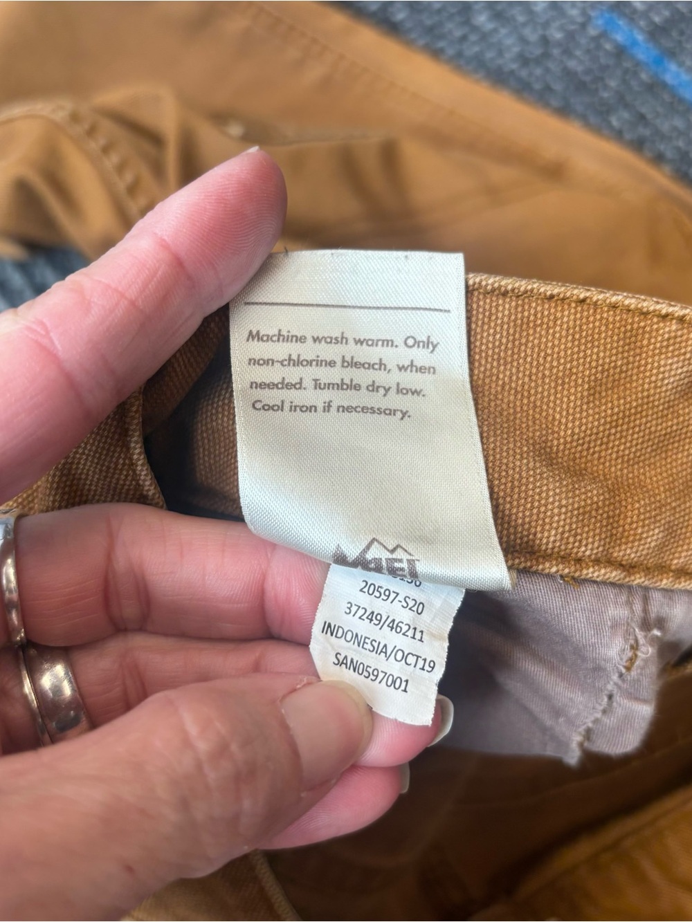 REI womens trailsmith pants double knee canvas size 6 - Picture 13 of 13